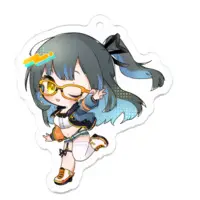 鳴宮こと - Acrylic Key Chain - Key Chain - VTuber Size-50 x 50 (mm)
