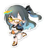 鳴宮こと - Acrylic Key Chain - Key Chain - VTuber Size-70 x 70 (mm)