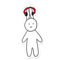 バーチャルうさぎ - Acrylic Key Chain - Key Chain - VTuber Size-70 x 70 (mm)