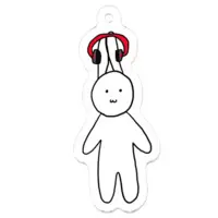 バーチャルうさぎ - Acrylic Key Chain - Key Chain - VTuber Size-50 x 50 (mm)