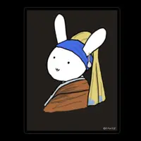 バーチャルうさぎ - Stickers - VTuber Size-100 x 100 (mm)