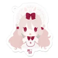 白兎メルティ - Acrylic Key Chain - Key Chain - VTuber Size-50 x 50 (mm)