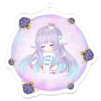 白兎メルティ - Acrylic Key Chain - Key Chain - VTuber Size-50 x 50 (mm)