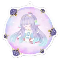 白兎メルティ - Acrylic Key Chain - Key Chain - VTuber Size-70 x 70 (mm)