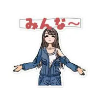 Hiyatoi Reiko - Stickers - VTuber Size-100 x 100 (mm)