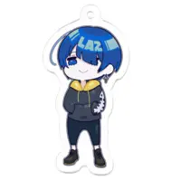 Laz(Vflutist) - Acrylic Key Chain - Key Chain - VTuber Size-50 x 50 (mm)