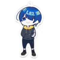 Laz(Vflutist) - Acrylic Key Chain - Key Chain - VTuber Size-70 x 70 (mm)