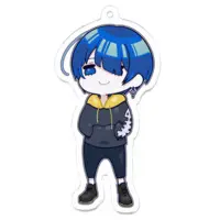 Laz(Vflutist) - Acrylic Key Chain - Key Chain - VTuber Size-70 x 70 (mm)