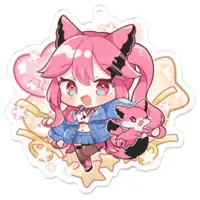 Mashu Gureco - Acrylic Key Chain - Key Chain - VTuber Size-70 x 70 (mm)