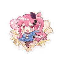 Mashu Gureco - Stickers - VTuber Size-100 x 100 (mm)