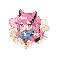 Mashu Gureco - Stickers - VTuber Size-100 x 100 (mm)