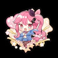 Mashu Gureco - Stickers - VTuber Size-100 x 100 (mm)