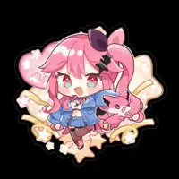 Mashu Gureco - Stickers - VTuber Size-100 x 100 (mm)