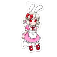 入巣ぴょん子 - Acrylic Key Chain - Key Chain - VTuber Size-70 x 70 (mm)