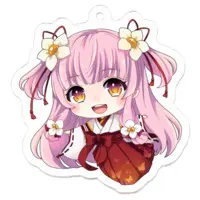 Kagami Chiyo - Acrylic Key Chain - Key Chain - VTuber Size-50 x 50 (mm)