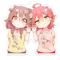 Inugami Korone & Sakura Miko - Acrylic Key Chain - Key Chain - VTuber
