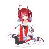 赤坂まさか - Acrylic Key Chain - Key Chain - VTuber Size-50 x 50 (mm)