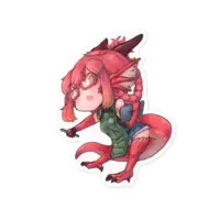 Ryuno Hanabi - Stickers - VTuber Size-100 x 100 (mm)