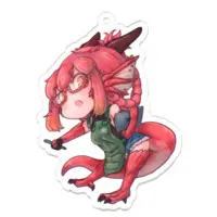 Ryuno Hanabi - Acrylic Key Chain - Key Chain - VTuber Size-70 x 70 (mm)