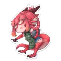 Ryuno Hanabi - Acrylic Key Chain - Key Chain - VTuber Size-100 x 100 (mm)