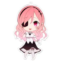 淡紅チアカ - Acrylic Key Chain - Key Chain - VTuber Size-100 x 100 (mm)