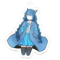 雨笠しの - Acrylic Key Chain - Key Chain - VTuber Size-50 x 50 (mm)