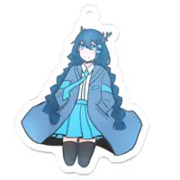 雨笠しの - Acrylic Key Chain - Key Chain - VTuber Size-50 x 50 (mm)