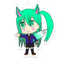 雪絵すぴか - Acrylic Key Chain - Key Chain - VTuber Size-50 x 50 (mm)