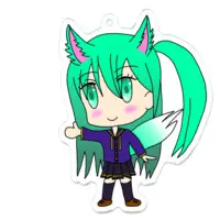 雪絵すぴか - Acrylic Key Chain - Key Chain - VTuber Size-70 x 70 (mm)