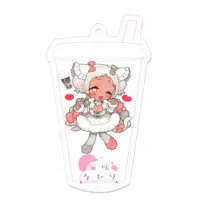 Nekobuki Kemuri - Acrylic Key Chain - Key Chain - VTuber Size-70 x 70 (mm)