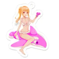 夜桜みあ - Acrylic Key Chain - Key Chain - VTuber Size-50 x 50 (mm)
