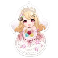 夜桜みあ - Acrylic Key Chain - Key Chain - VTuber Size-70 x 70 (mm)
