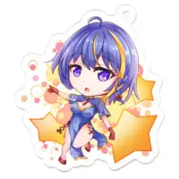 唐柿卵米(とがき らんま) - Acrylic Key Chain - Key Chain - VTuber Size-50 x 50 (mm)