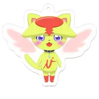 唐柿卵米(とがき らんま) - Acrylic Key Chain - Key Chain - VTuber Size-50 x 50 (mm)