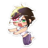 秋里夢女子 - Acrylic Key Chain - Key Chain - VTuber Size-70 x 70 (mm)