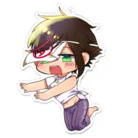 秋里夢女子 - Acrylic Key Chain - Key Chain - VTuber Size-100 x 100 (mm)