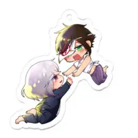 秋里夢女子 - Acrylic Key Chain - Key Chain - VTuber Size-50 x 50 (mm)