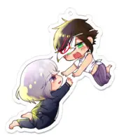 秋里夢女子 - Acrylic Key Chain - Key Chain - VTuber Size-70 x 70 (mm)