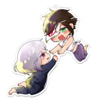 秋里夢女子 - Acrylic Key Chain - Key Chain - VTuber Size-100 x 100 (mm)