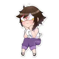 秋里夢女子 - Acrylic Key Chain - Key Chain - VTuber Size-100 x 100 (mm)