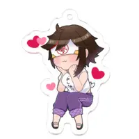 秋里夢女子 - Acrylic Key Chain - Key Chain - VTuber Size-50 x 50 (mm)