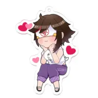 秋里夢女子 - Acrylic Key Chain - Key Chain - VTuber Size-70 x 70 (mm)