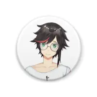 秋里夢女子 - Badge - VTuber Size-44mm