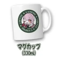 Layla Magnolia - Tumbler, Glass - Coaster - VTuber Size-D 8cm H 9.5cm