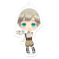 シラセ アキ - Acrylic Key Chain - Key Chain - VTuber Size-50 x 50 (mm)