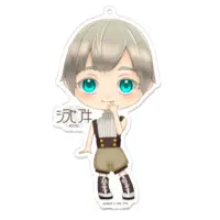 シラセ アキ - Acrylic Key Chain - Key Chain - VTuber Size-100 x 100 (mm)