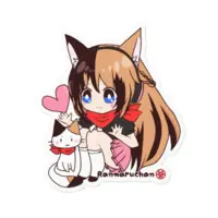 Ranmaruchan - Stickers - VTuber Size-100 x 100 (mm)