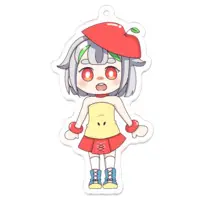 りんごちゃん - Acrylic Key Chain - Key Chain - VTuber Size-70 x 70 (mm)