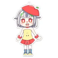 りんごちゃん - Acrylic Key Chain - Key Chain - VTuber Size-100 x 100 (mm)