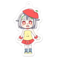 りんごちゃん - Acrylic Key Chain - Key Chain - VTuber Size-50 x 50 (mm)